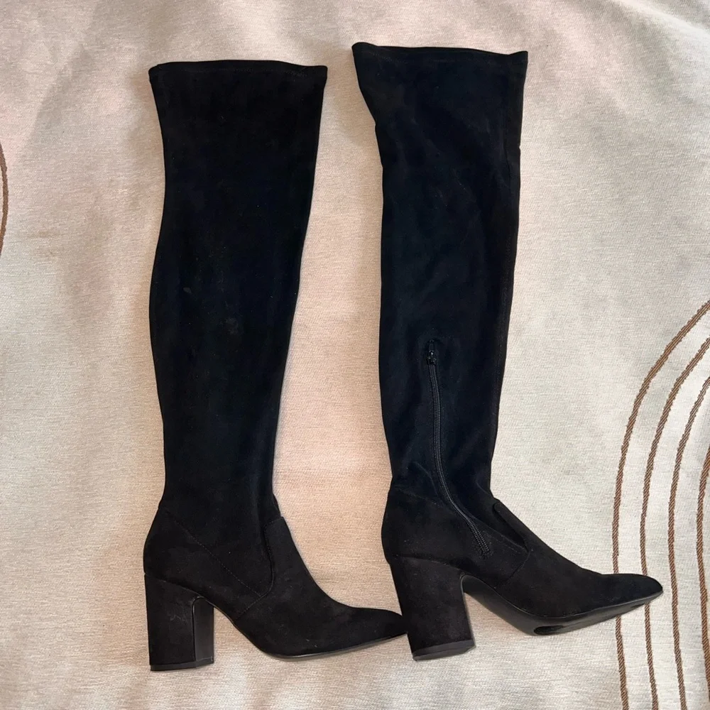 Steve Madden Black Over the Knee Boots